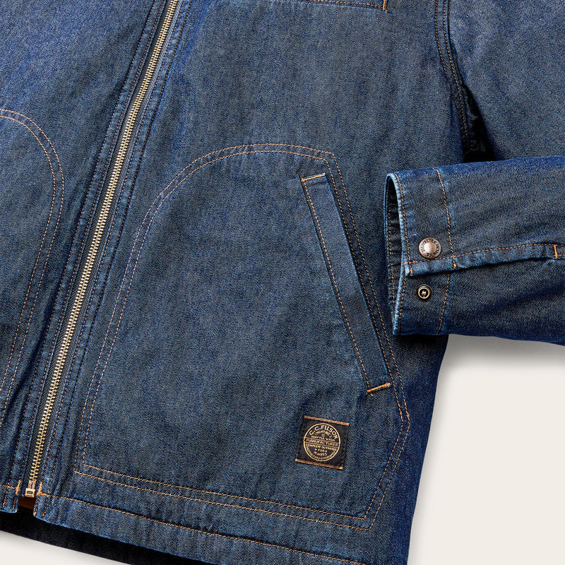 Denim tacoma jacket par Filson | Rinsed vintage indigo (Blue)