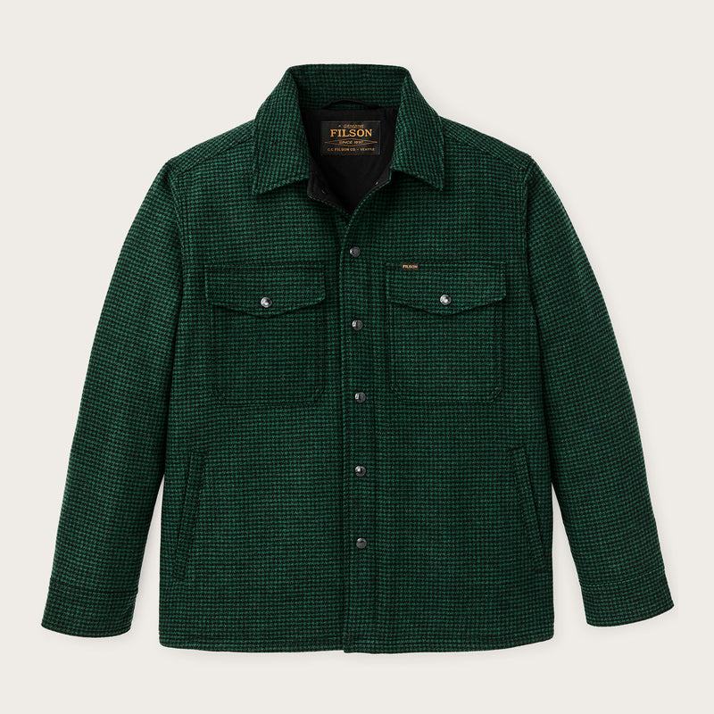 Insulated jac-shirt par Filson | Green / black plaid (Green)