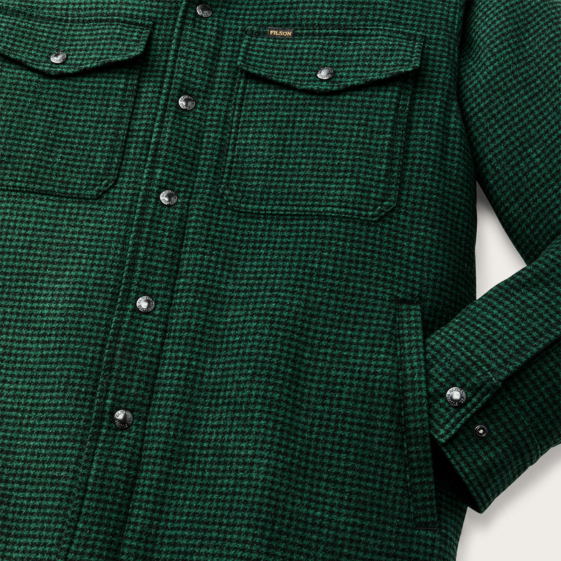 Insulated jac-shirt par Filson | Green / black plaid (Green)