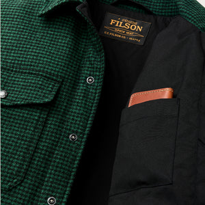 Insulated jac-shirt par Filson | Green / black plaid (Green)