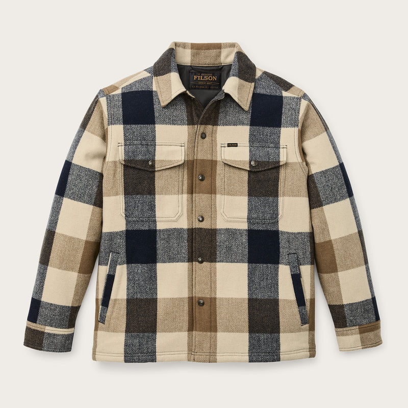 Insulated jac-shirt par Filson | Cream / navy plaid (Multicolor)