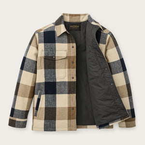Insulated jac-shirt par Filson | Cream / navy plaid (Multicolor)