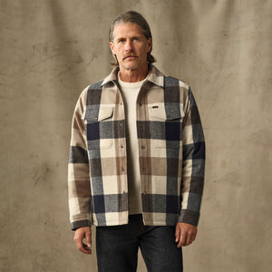 Insulated jac-shirt par Filson | Cream / navy plaid (Multicolor)
