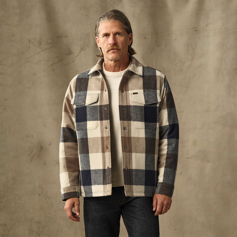 Insulated jac-shirt par Filson | Cream / navy plaid (Multicolor)