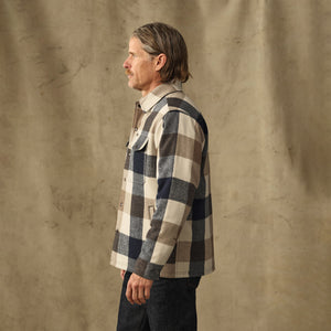 Insulated jac-shirt par Filson | Cream / navy plaid (Multicolor)