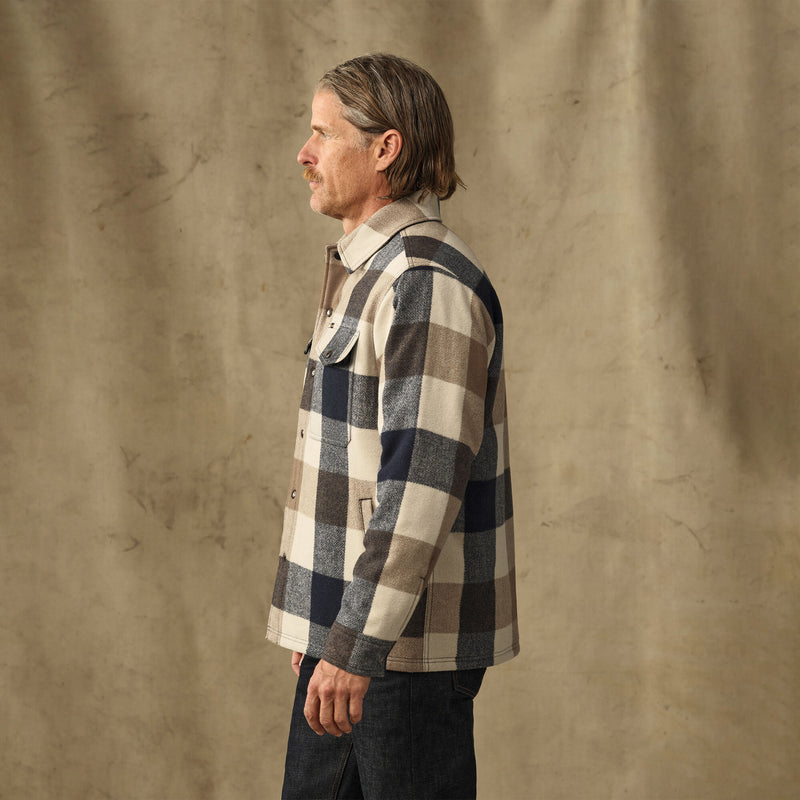 Insulated jac-shirt par Filson | Cream / navy plaid (Multicolor)