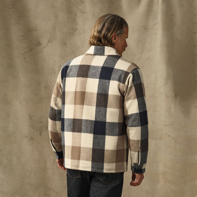Insulated jac-shirt par Filson | Cream / navy plaid (Multicolor)