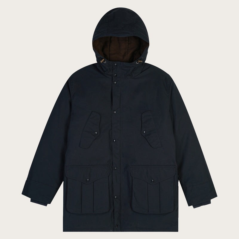 Waxed field down parka par Filson | Harbor blue (Blue)
