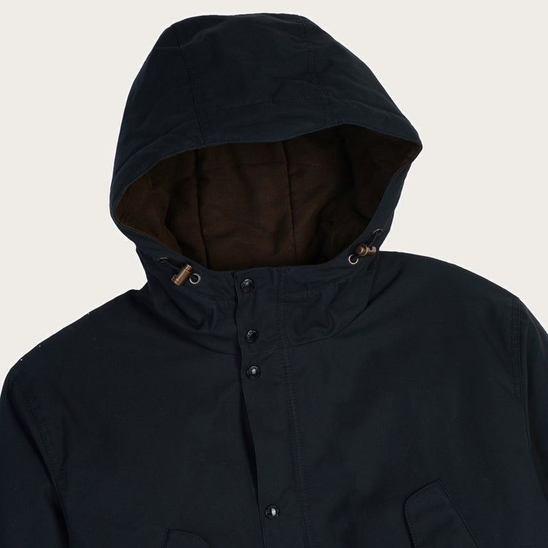Waxed field down parka par Filson | Harbor blue (Blue)