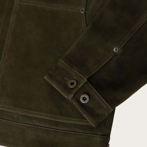 Waxed suede short cruiser par Filson | Otter green (Green)