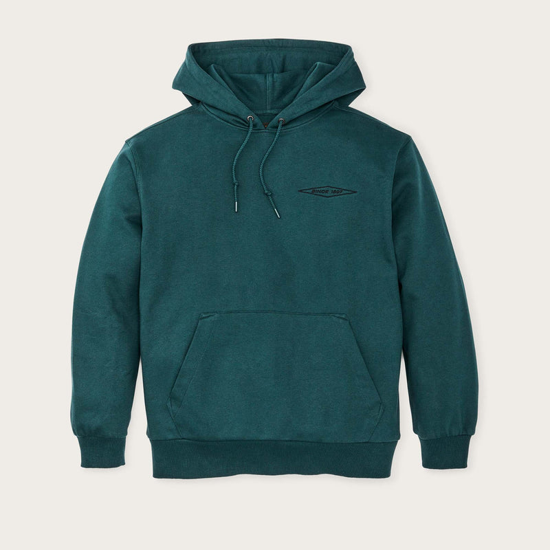 Prospector embroidered hoodie di Filson | Ponderosa pine (Green)