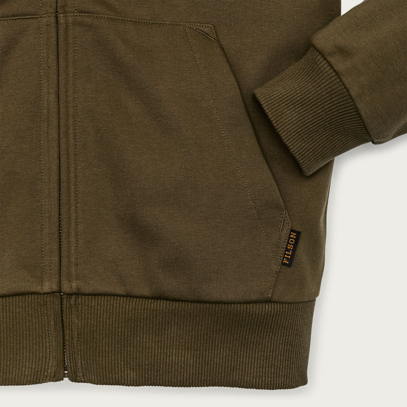 Prospector full-zip hoodie von Filson | Dark olive (Green)