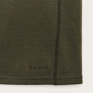 400g merino wool half-zip von Filson | Dark olive (Green)