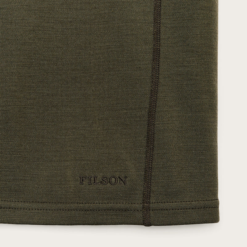 400g merino wool half-zip von Filson | Dark olive (Green)