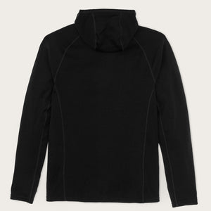 Sweat à capuche en laine mérinos 400 g par Filson | Black (Black)