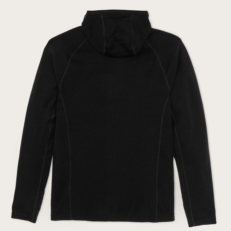 Sweat à capuche en laine mérinos 400 g par Filson | Black (Black)