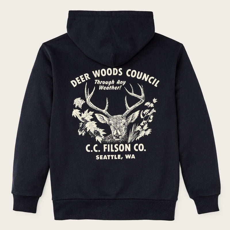 Prospector graphic hoodie von Filson | Night sky / buck (Blue)