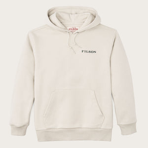 Felpa con cappuccio prospector graphic di Filson | Cliff gray / scenic (Beige)