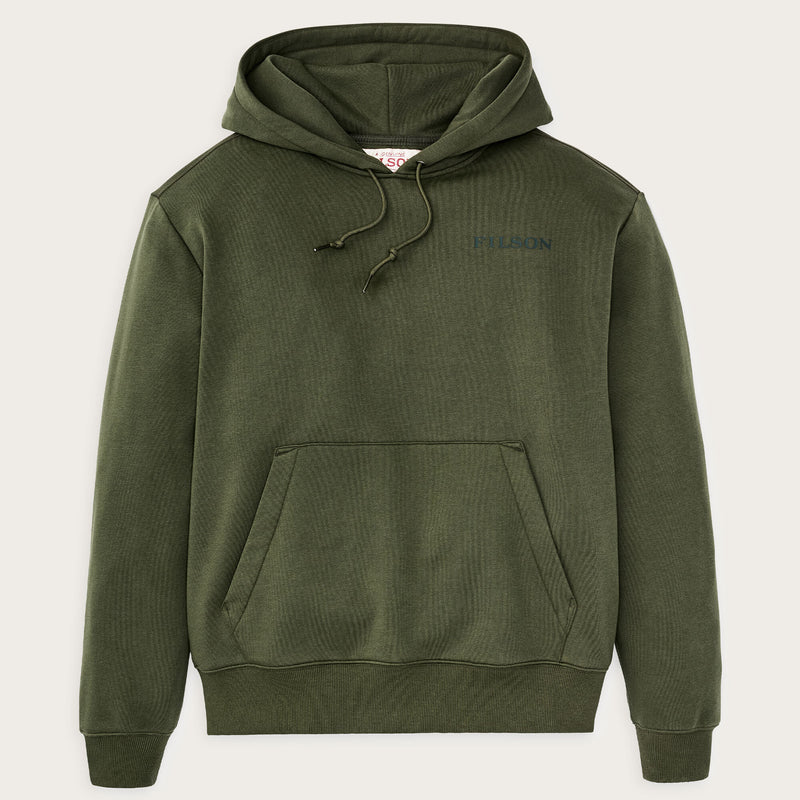 Scenic graphic hoodie par Filson | Surplus green (Green)