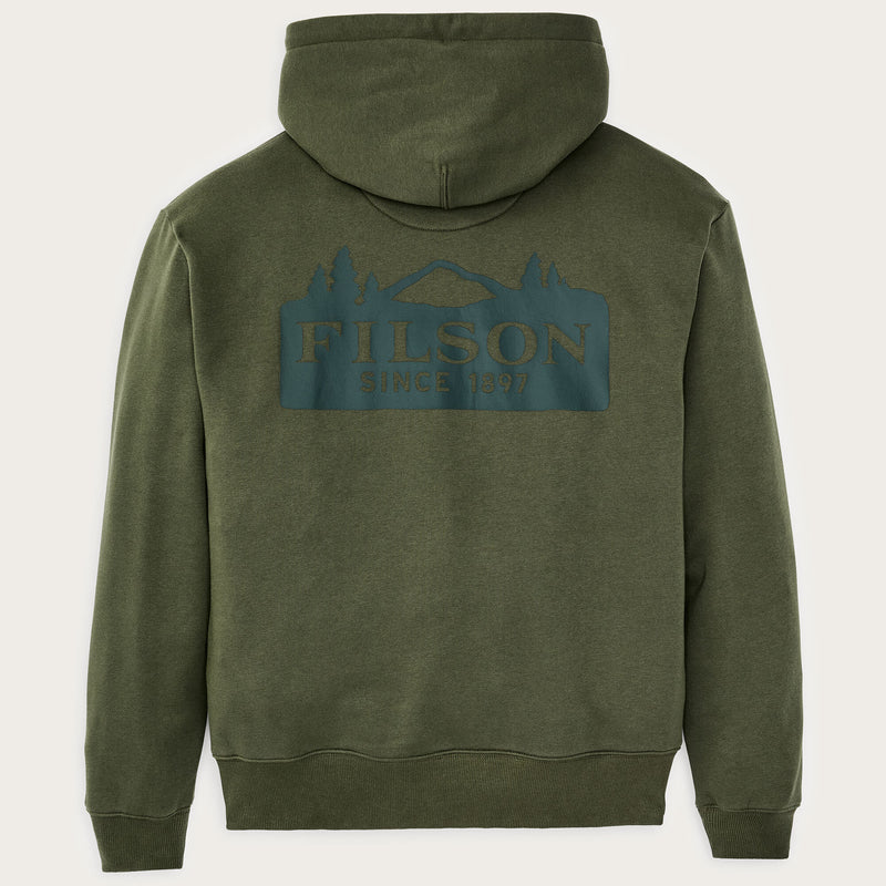 Scenic graphic hoodie par Filson | Surplus green (Green)
