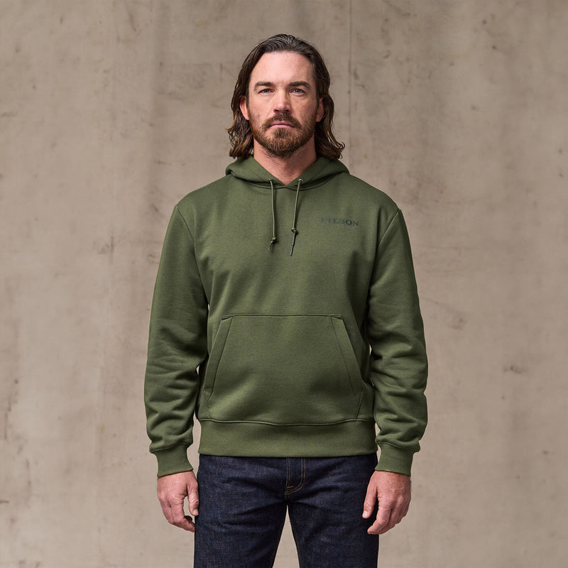 Scenic graphic hoodie par Filson | Surplus green (Green)