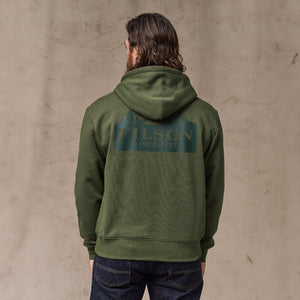 Scenic graphic hoodie par Filson | Surplus green (Green)
