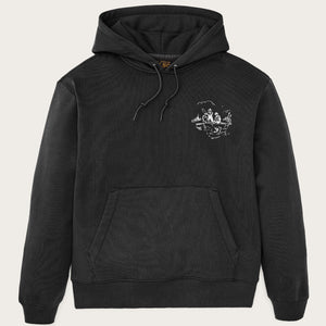 Trout graphic hoodie par Filson | Faded black (Black)