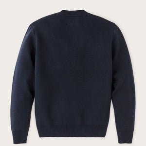 Cotton crewneck guide sweater par Filson | Dark navy (Blue)