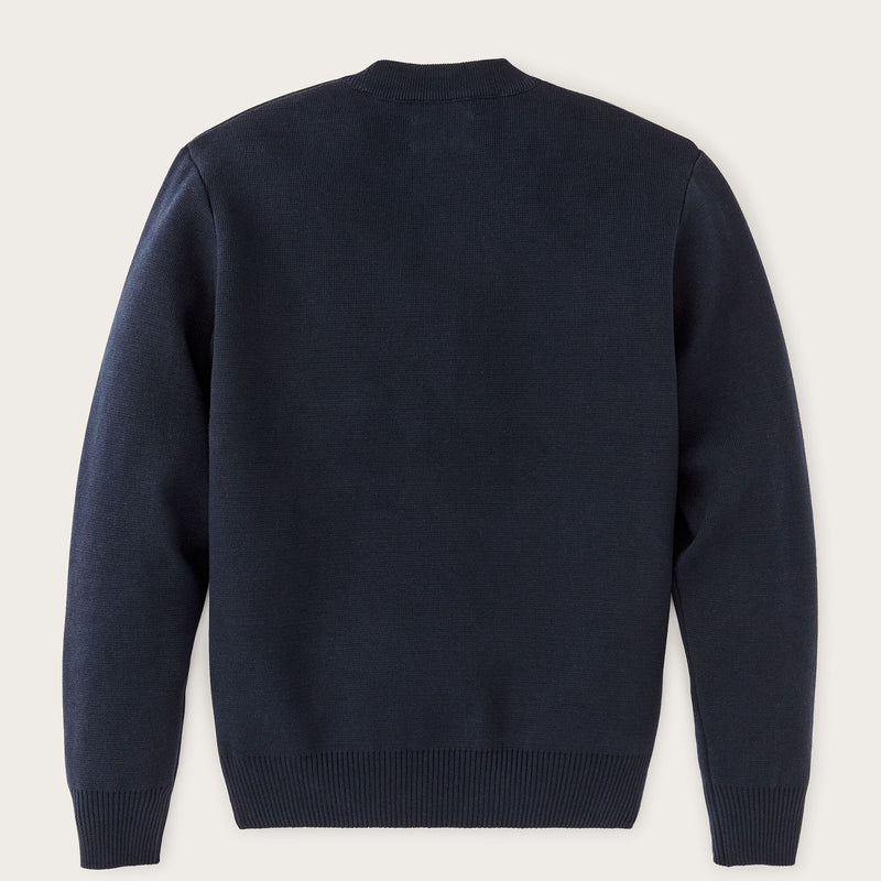 Cotton crewneck guide sweater par Filson | Dark navy (Blue)