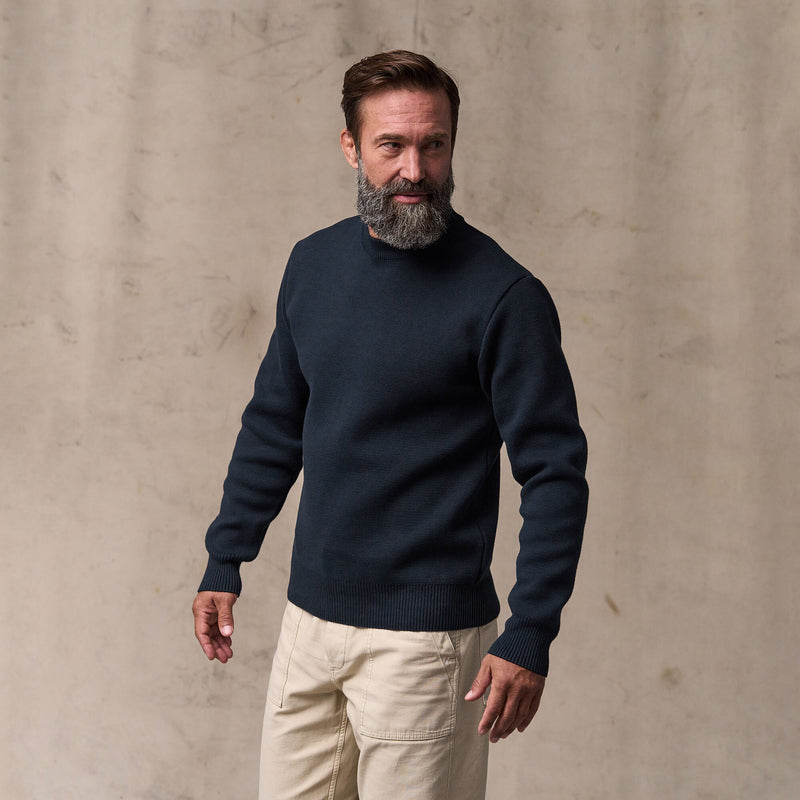 Cotton crewneck guide sweater par Filson | Dark navy (Blue)