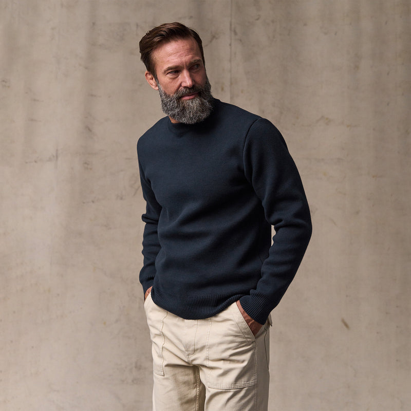 Cotton crewneck guide sweater par Filson | Dark navy (Blue)