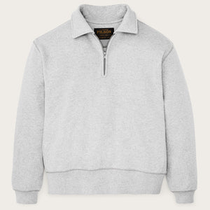 14-oz. heritage fleece quarter-zip par Filson | Gray heather (Gray)