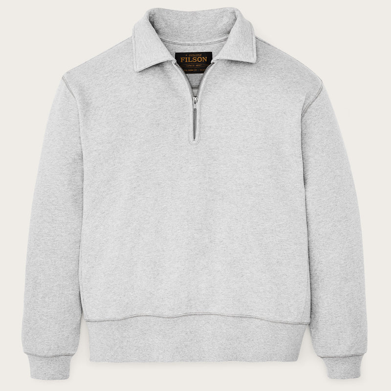 14-oz. heritage fleece quarter-zip par Filson | Gray heather (Gray)