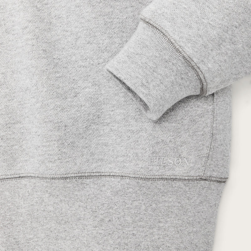 14-oz. heritage fleece quarter-zip par Filson | Gray heather (Gray)
