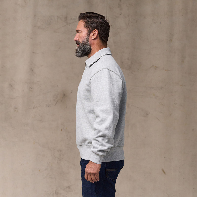 14-oz. heritage fleece quarter-zip par Filson | Gray heather (Gray)