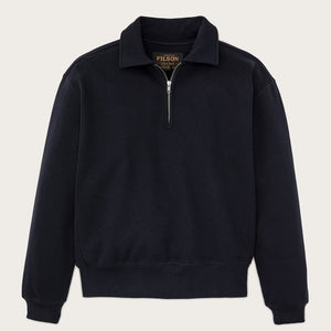 14-oz. heritage fleece quarter-zip par Filson | Dark indigo (Blue)