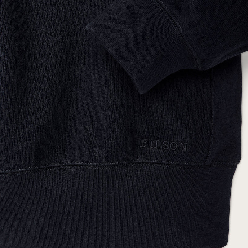 14-oz. heritage fleece quarter-zip par Filson | Dark indigo (Blue)