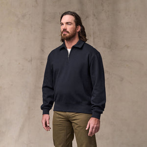 14-oz. heritage fleece quarter-zip par Filson | Dark indigo (Blue)