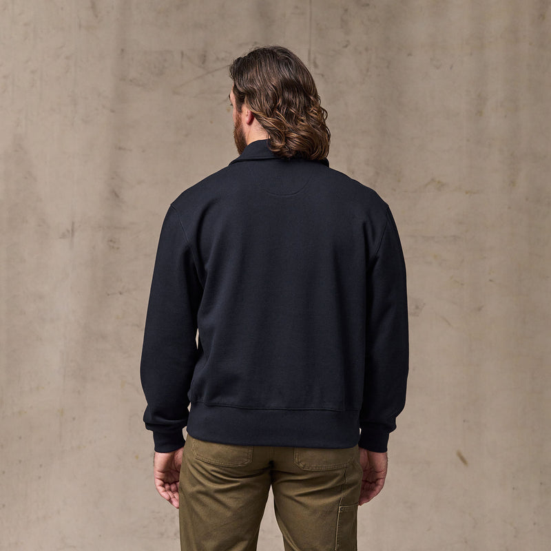 14-oz. heritage fleece quarter-zip par Filson | Dark indigo (Blue)