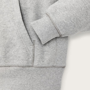 14-oz. heritage fleece hoodie by Filson | Gray heather (Gray)
