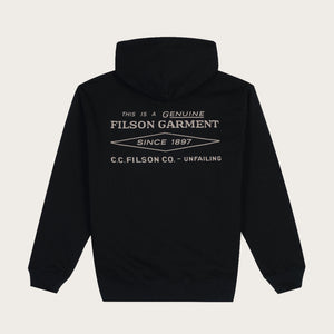 Outrider diamond full zip hood par Filson | Black (Black)