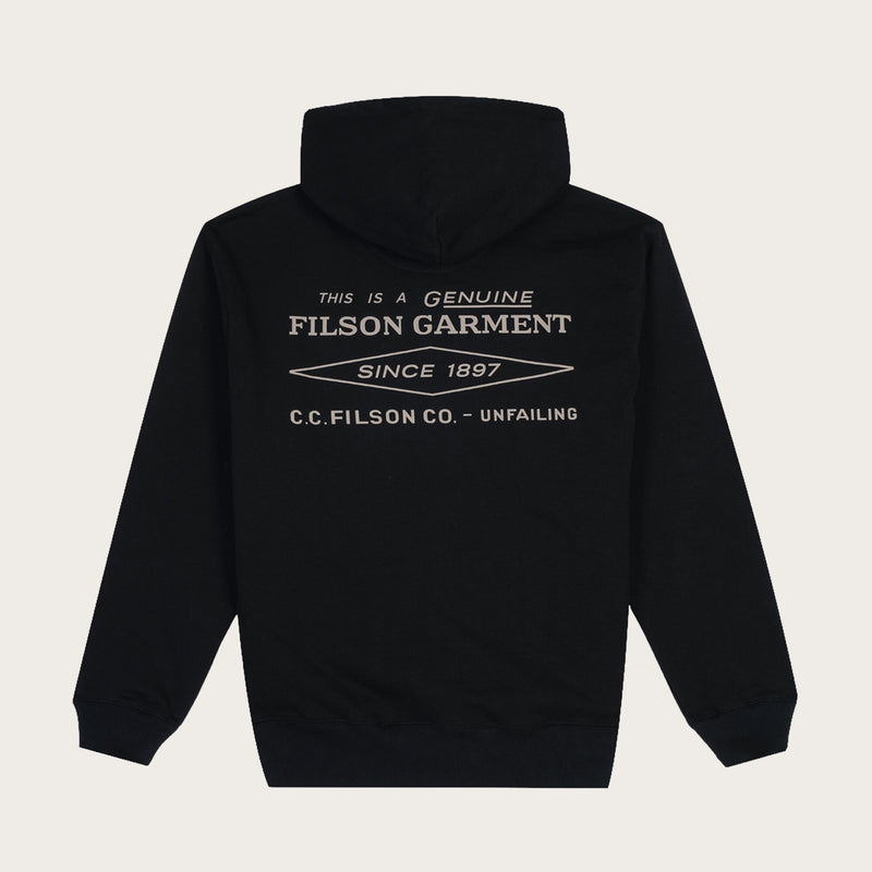 Outrider diamond full zip hood par Filson | Black (Black)