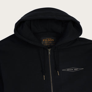 Outrider diamond full zip hood par Filson | Black (Black)