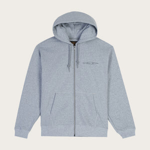 Outrider diamond full zip hood by Filson | Melange (Gray)