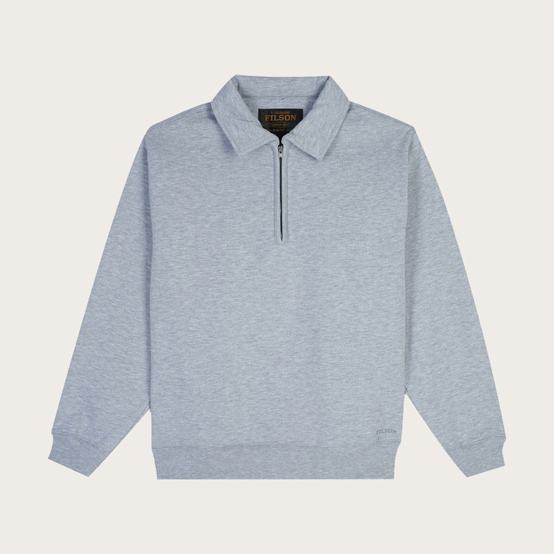 Outrider quarter zip fleece par Filson | Melange (Gray)