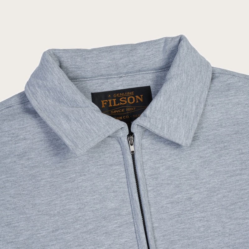 Outrider quarter zip fleece par Filson | Melange (Gray)