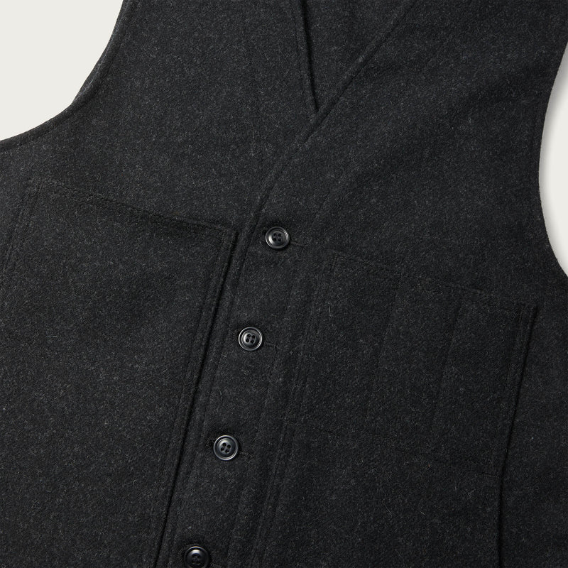 Mackinaw wool vest by Filson | Charcoal (Gray)