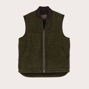 Lined mackinaw wool work vest by Filson | Forest green (Green)