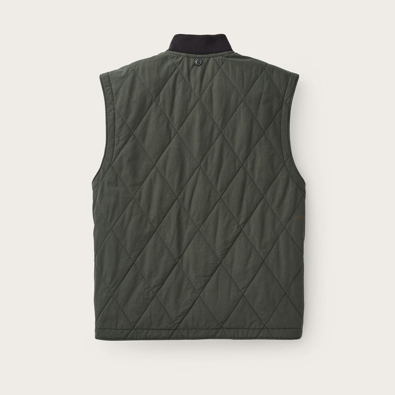 Quilted pack vest by Filson | Dark otter green (Green)