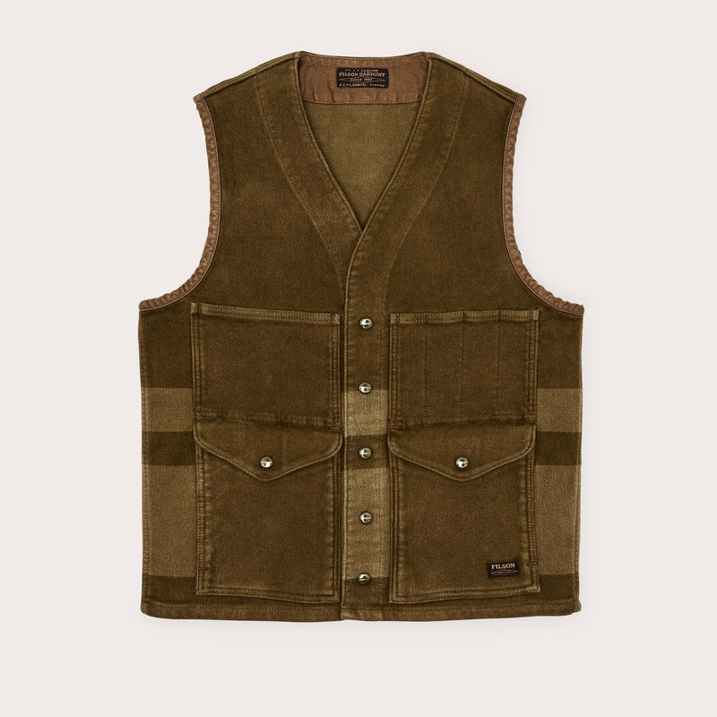 Beartooth cruiser vest by Filson | Marsh olive bla (Brown)